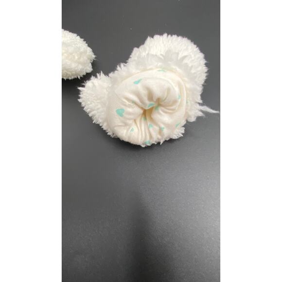 Carters Cream Fuzzy Hat and Mitten Set 12-24 Months - Picture 7 of 8